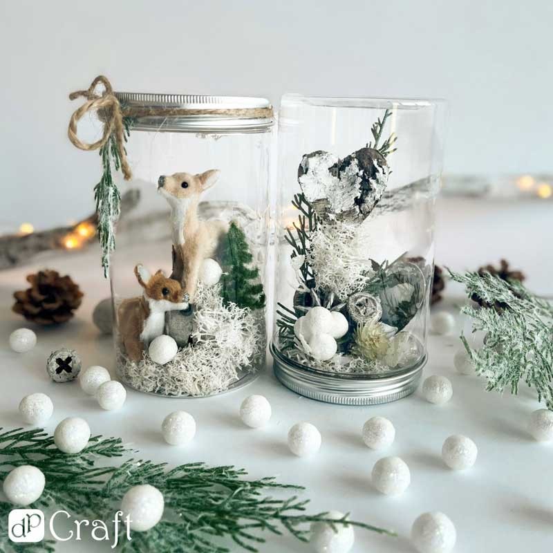 hoinki dekoracyjne dpCraft 6 cm 3 szt. zielone 02