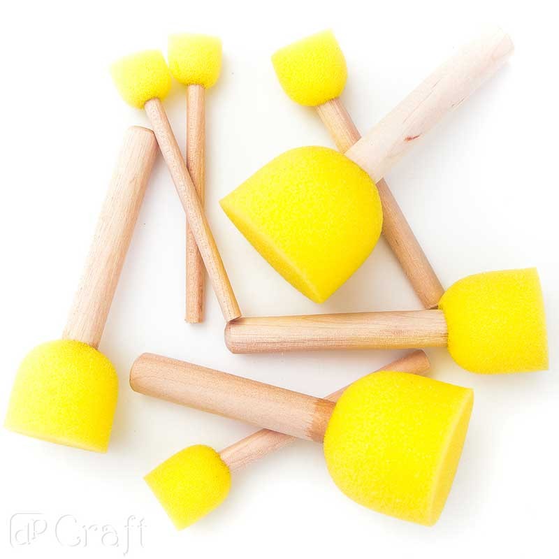 Pędzle gąbkowe dpCraft 8 szt. mix rozmiarów 02