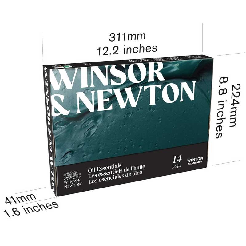 Farby olejne Winsor Newton Winton Cardboard set zestaw 10 x 12 ml + akcesoria 03