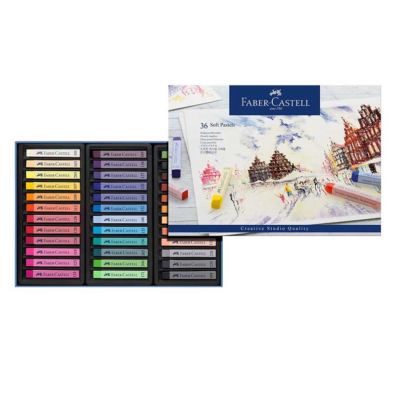Pastele suche Faber-Castell Soft Pastels zestaw 36 kolorów 01