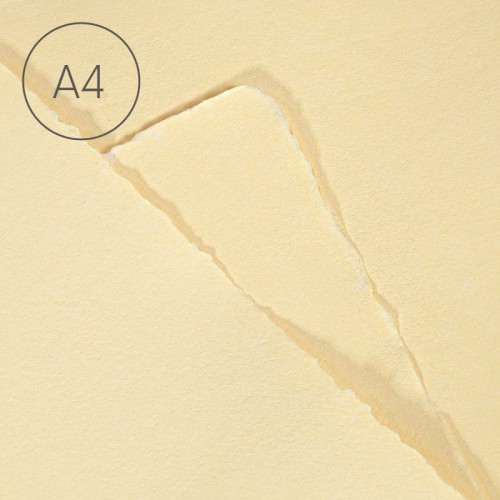 Papier czerpany gładki A4 Ecru