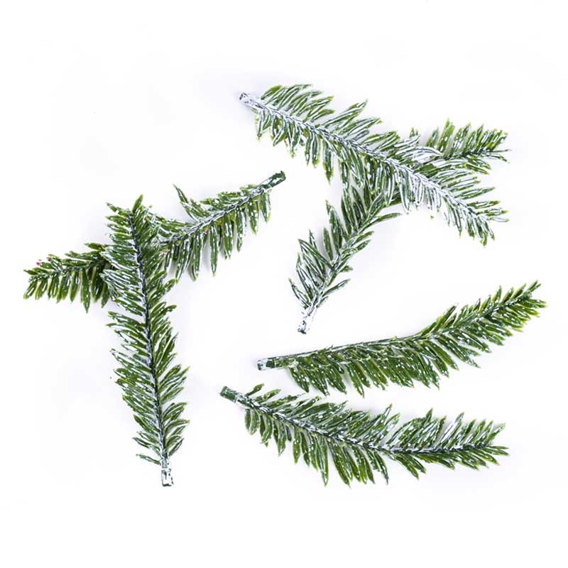 Sztuczne gałązki jodły bielone dpCraft 6 szt. 9.5 cm 01