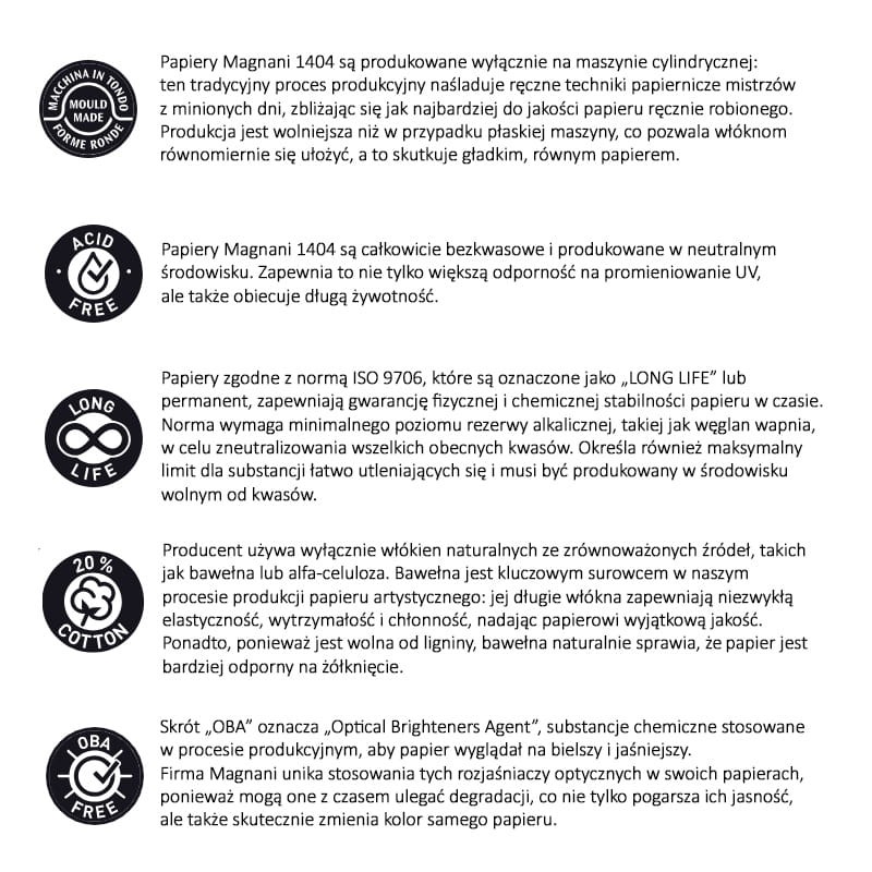 Blok do rysunku i malarstwa Magnani Ponte Vecchio - 18x26cm, 220g, 20 ark.05