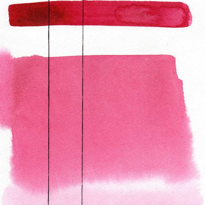 Farba akwarelowa Aquarius kostka 382 Quinacidrone Warm Pink 02