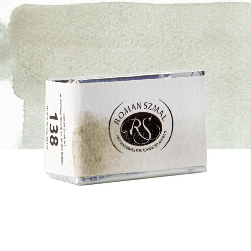 Farba akwarelowa Aquarius kostka - 138 German Green Earth