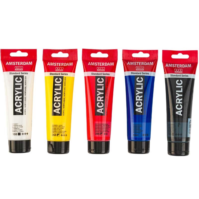 Zestaw farb akrylowych Amsterdam Mixing Set 5 x 120 ml