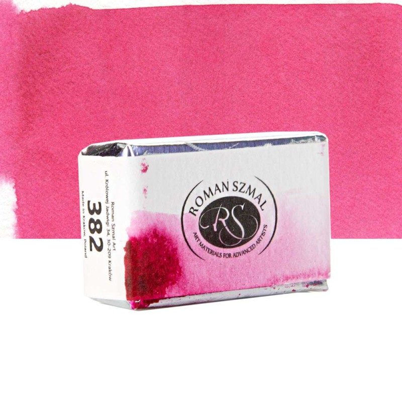 Farba akwarelowa Aquarius kostka - 382 Quinacridone Warm Pink