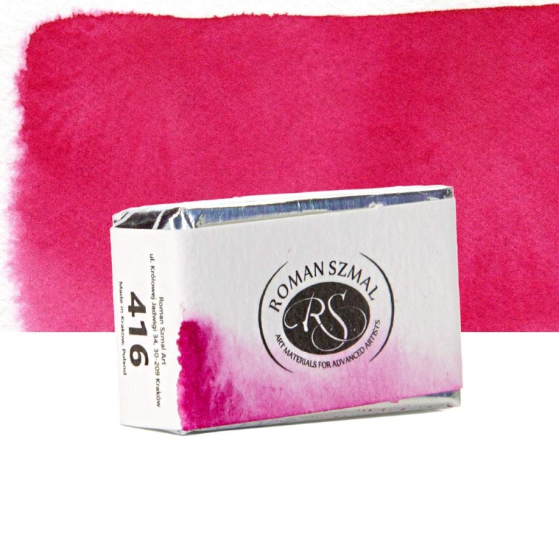 Farba akwarelowa Aquarius kostka - 416 Quinacridone Magenta Intense