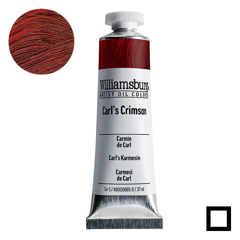 Farba olejna Williamsburg Artist Oil Colors 37 ml 0685 Carl's Crimson 01