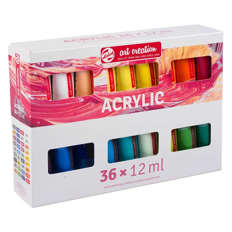 Farby akrylowe Art Creation Royal Talens zestaw 36 x 12 ml 01