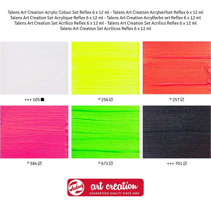 Farby akrylowe Art Creation Royal Talens zestaw 6 x 12 ml Reflex 02