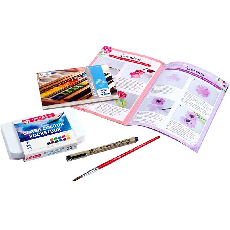 Zestaw akwarelowy Art Creation Royal Talens Floral watercolour set 03