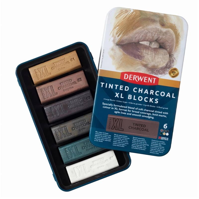 Węgiel-w-sztyfcie-komplet-6-szt.,-Derwent-Charcoal-XL-Blocks-kolory-ziemi-01