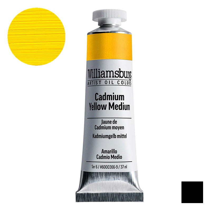 Farba olejna Williamsburg Artist Oil Colors 37 ml 0366 Cadmium Yellow Medium 01