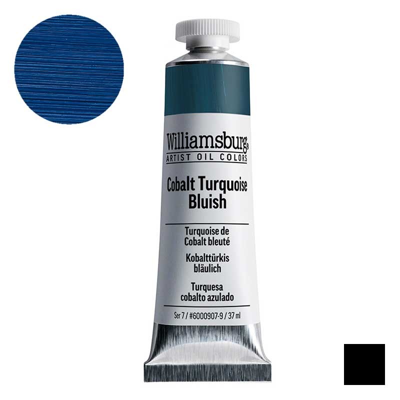 Farba olejna Williamsburg Artist Oil Colors 37 ml 0907 Cobalt Turquoise Bluish 01