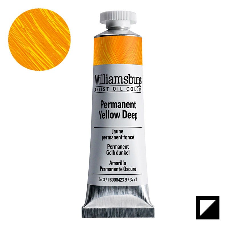 Farba olejna Williamsburg Artist Oil Colors 37 ml 0423 Permanent Yellow Deep 01
