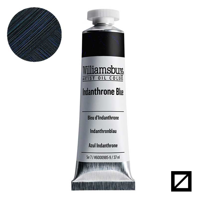 Farba olejna Williamsburg Artist Oil Colors 37 ml 0985 Indanthrone Blue 01