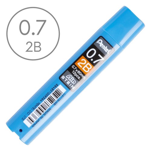 Wkłady grafitowe do ołówka automatycznego Pentel AinStein - 0.7 mm, 2B
