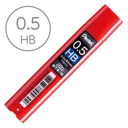 Wkłady grafitowe do ołówka automatycznego Pentel AinStein - 0.5 mm, HB