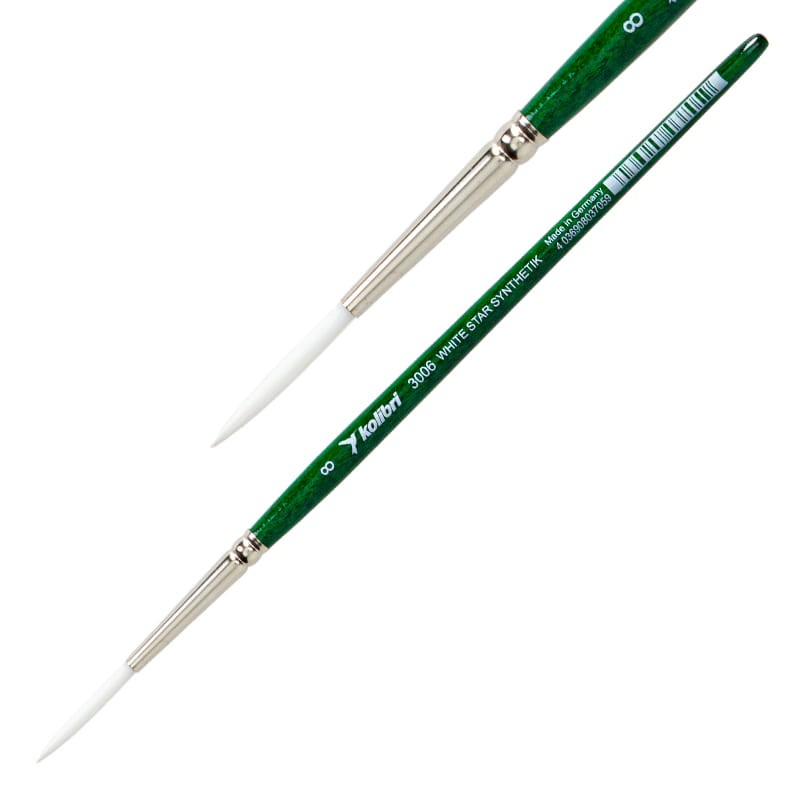 Pędzel-syntetyczny-do-linii-Kolibri-3006-Liner-8-okrągły
