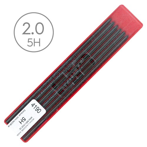 Wkłady grafitowe do ołówków Koh-i-Noor - 2 mm, 5H