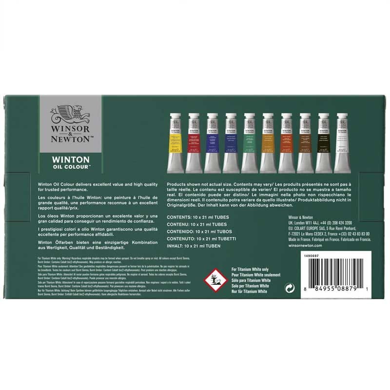 Farby olejne Winsor & Newton Winton zestaw 10 x 21 ml 03