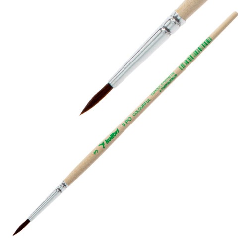 Pędzel syntetyczny Kolibri seria 9 PO - 3 - okrągły