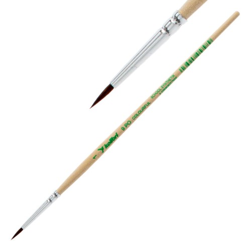 Pędzel syntetyczny Kolibri seria 9 PO - 1 - okrągły