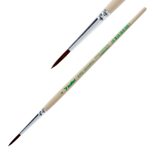 Pędzel syntetyczny Kolibri seria 9 PO - 4 - okrągły