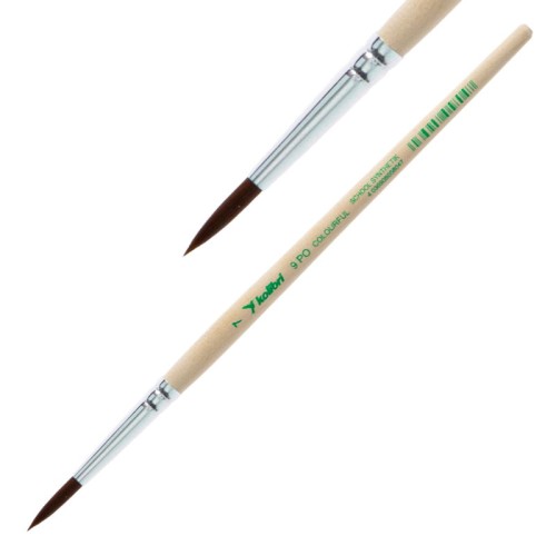 Pędzel syntetyczny Kolibri seria 9 PO - 7 - okrągły