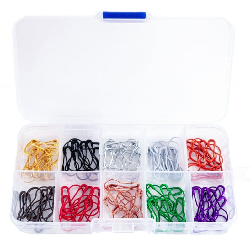 Agrafki Aliga zestaw 100 szt. 10 kolorów 01