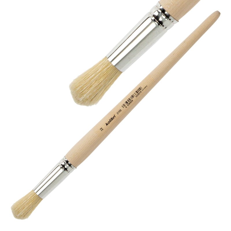 Pędzel-szczecinowy-do-farb-olejnych-Kolibri-2100-22-owalno-okrągły.