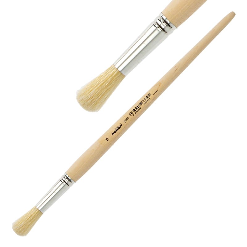 Pędzel-szczecinowy-do-farb-olejnych-Kolibri-2100-18-owalno-okrągły
