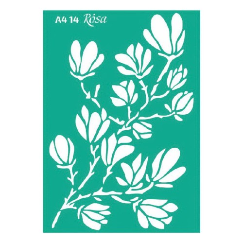 Szablon samoprzylepny A4 Rosa - 0014 magnolia