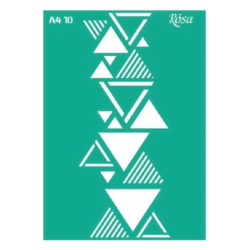 Szablon samoprzylepny A4 Rosa - 0010 trójkąty