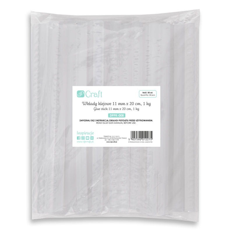 Klej na gorąco dpCraft wkłady 11 mm x 20 cm 50 szt. 02
