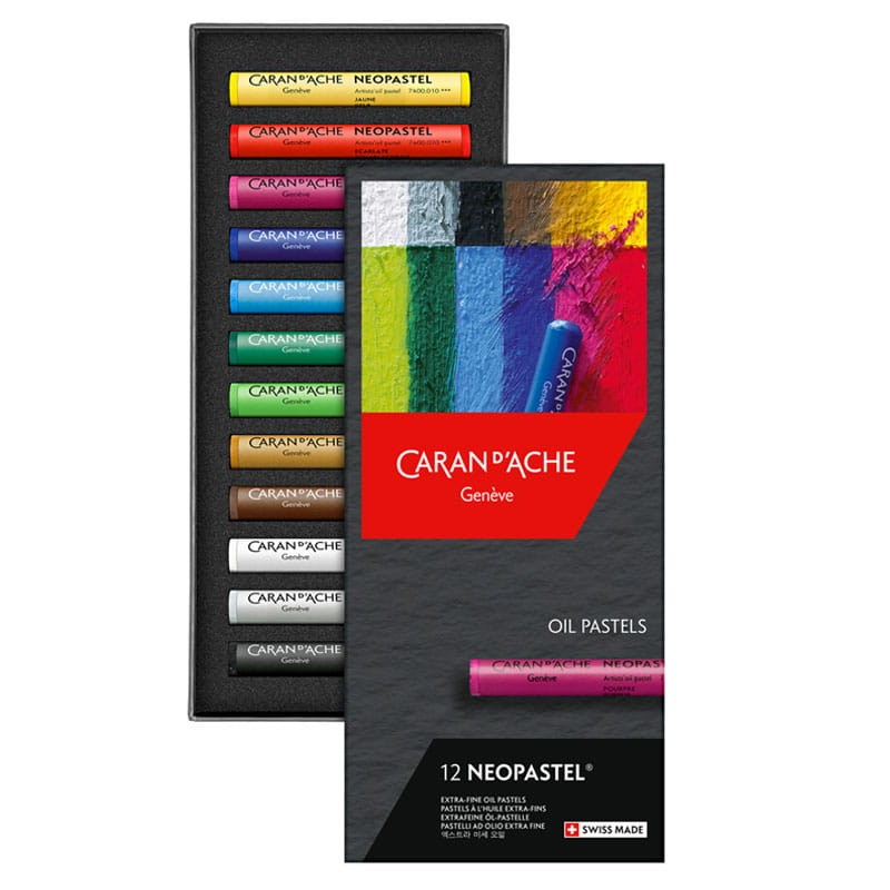 Pastele olejne Caran d'Ache Neopastel zestaw 12 kolorów 01