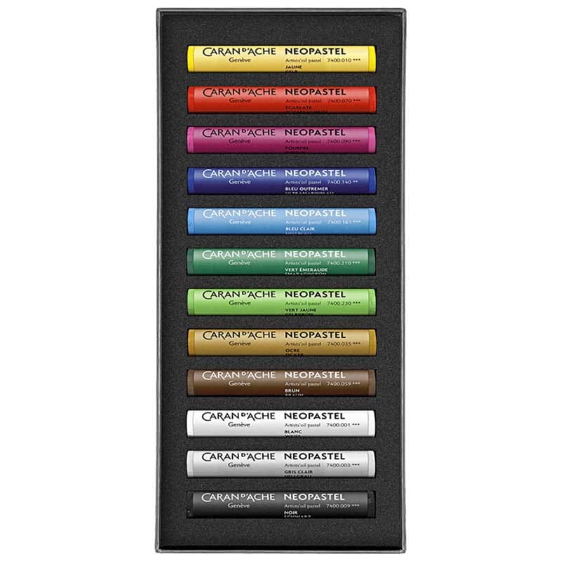 Pastele olejne Caran d'Ache Neopastel zestaw 12 kolorów 02