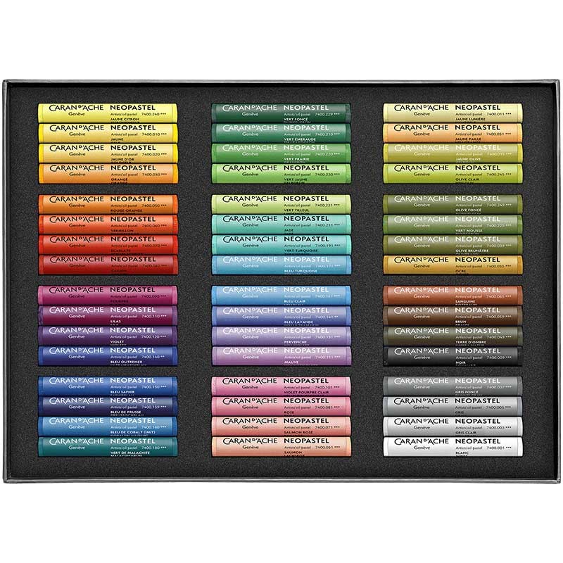 Pastele olejne Caran d'Ache Neopastel zestaw 48 kolorów 02