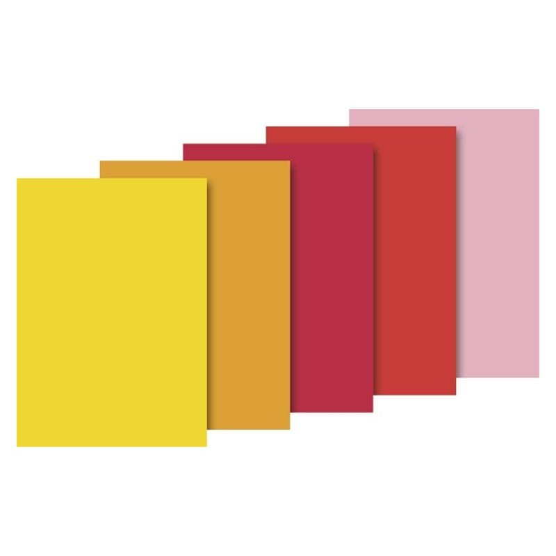 Bibuła gładka Heyda 50 x 70 cm 10 szt. mix czerwony 02