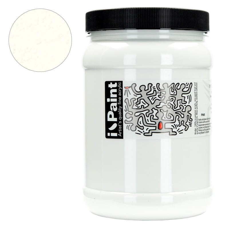 Farba akrylowa Renesans I-Paint 1200 ml - 01 Biel tytanowa