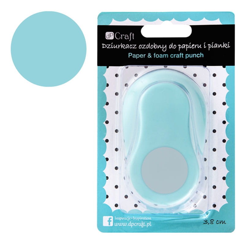 Dziurkacz ozdobny do papieru i pianki 3.8 cm dpCraft koło 01