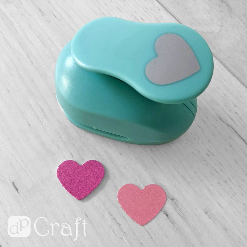 Dziurkacz ozdobny do papieru i pianki 3.8 cm dpCraft serce 04