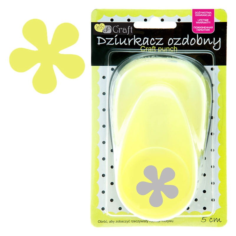 Dziurkacz ozdobny do papieru 5 cm dpCraft kwiat 3 01