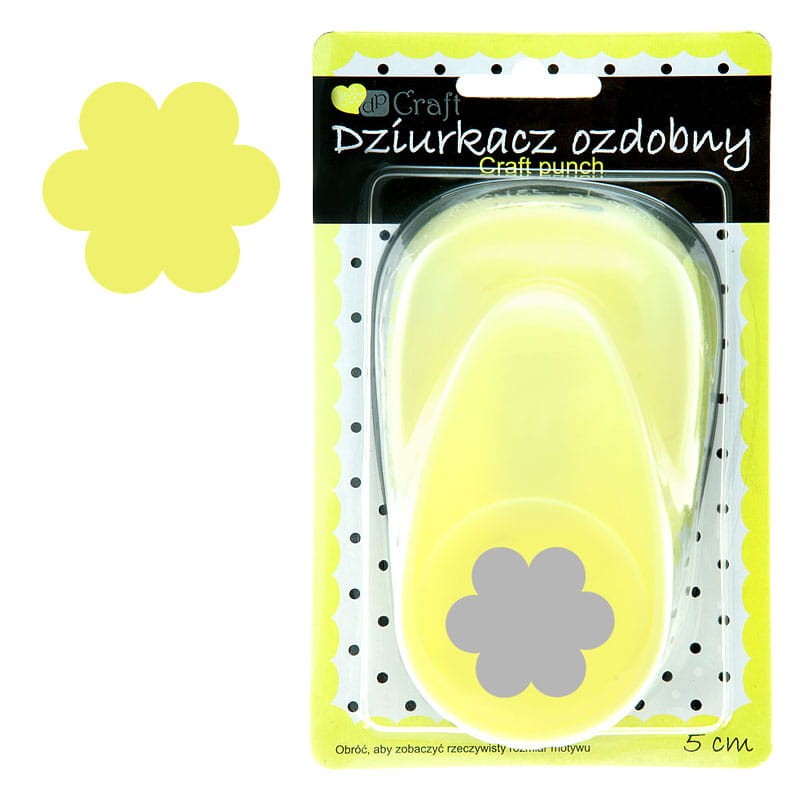 Dziurkacz ozdobny do papieru 5 cm dpCraft - kwiatek