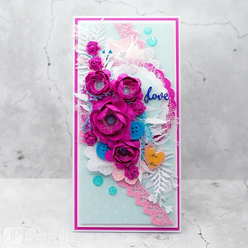 Dziurkacz ozdobny do papieru 5 cm dpCraft - kwiatek