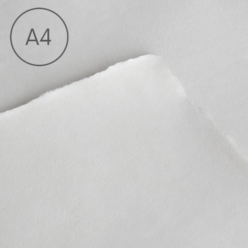 Papier czerpany A4 gładki Biały 01