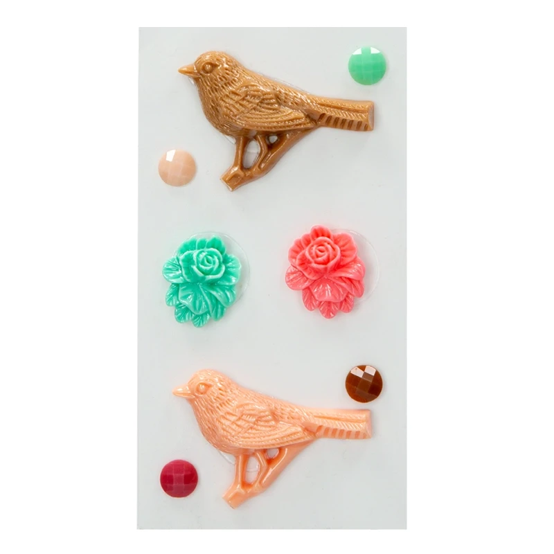 Ozdoby samoprzylepne Tropical Dreams dpCraft 8 szt. 02