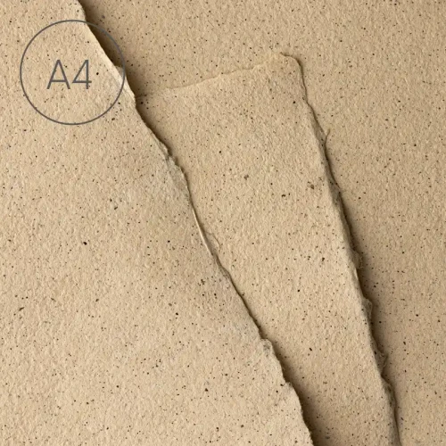 Papier czerpany gładki A4 - Kawa