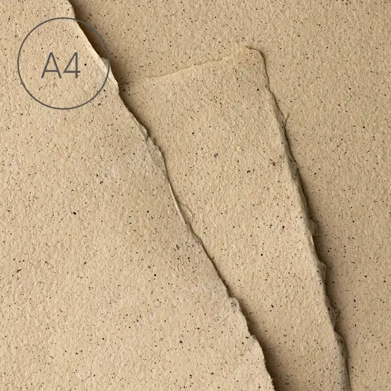 Papier czerpany gładki A4 - Kawa